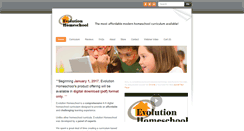 Desktop Screenshot of evolutionhomeschool.com